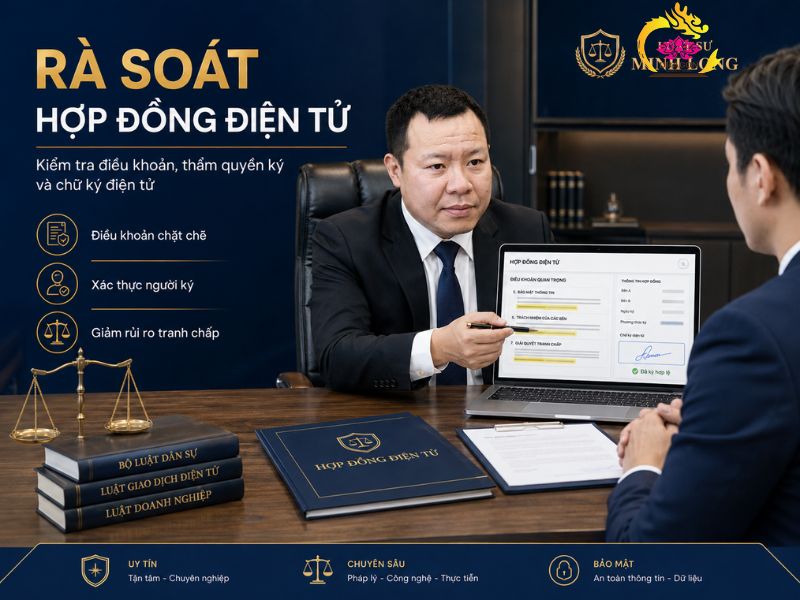 Luật sư tư vấn hợp đồng điện tử cho doanh nghiệp – Minh Long Luật sư tư vấn hợp đồng điện tử
