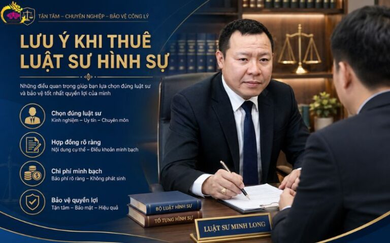 Lưu ý khi thuê luật sư hình sự