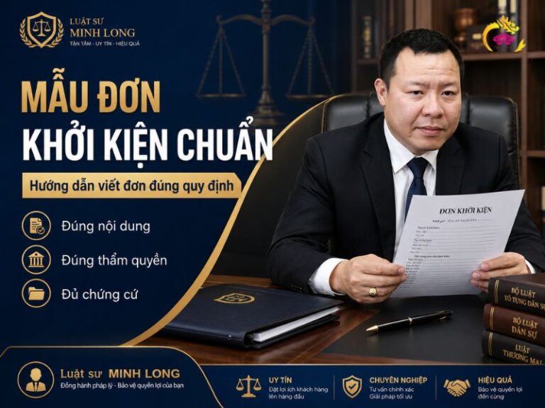 Mẫu đơn khởi kiện chuẩn
